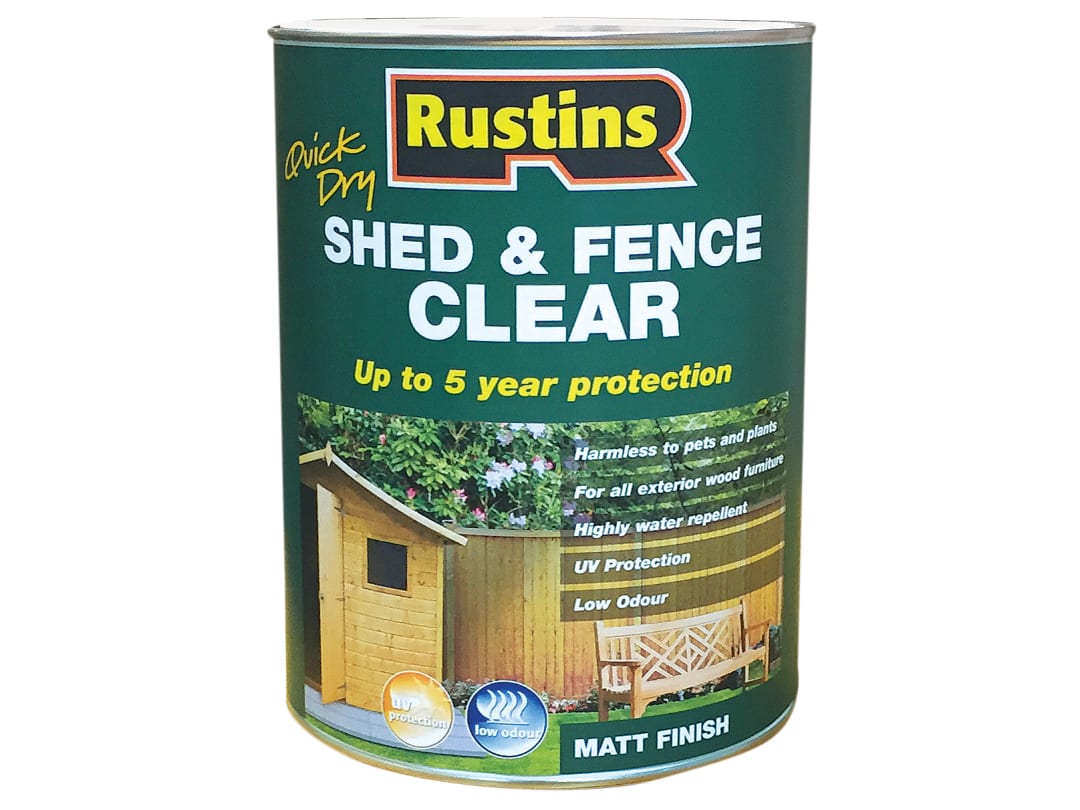 B&Q - Quick Dry Shed And Fence Clear 5L - Image 8