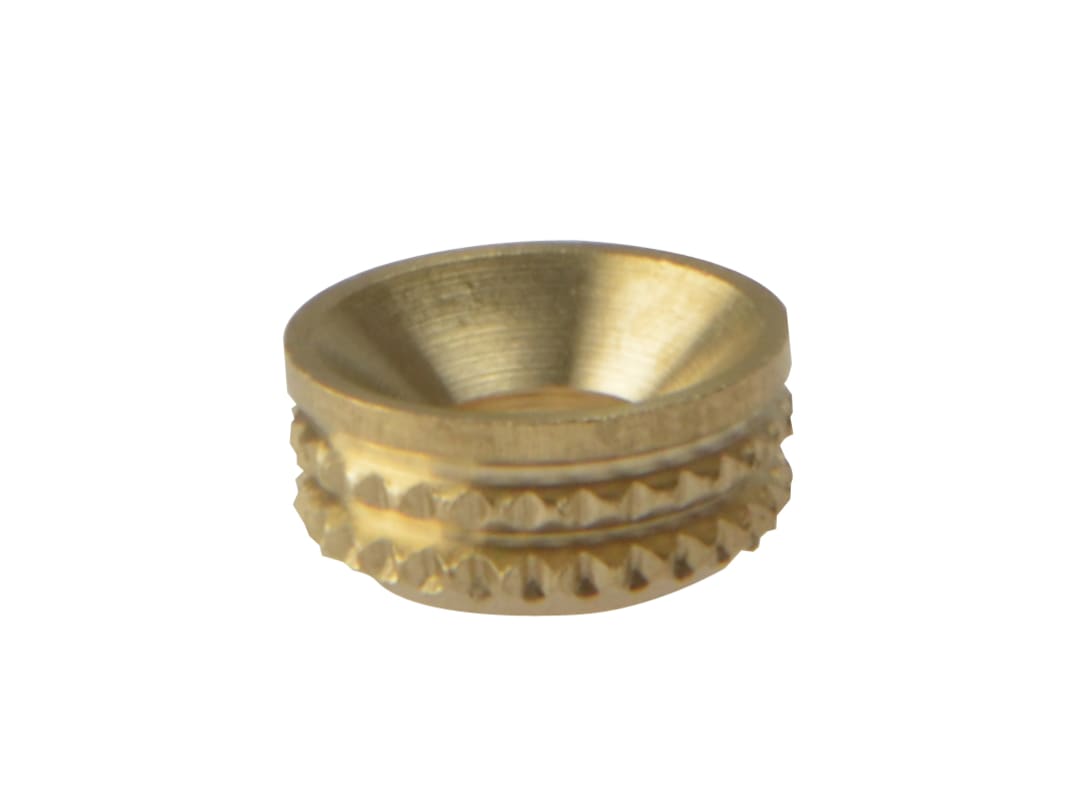 ForgeFix Screw Cup Sockets Solid Brass No. 8 (Pack of 100) 100SCS8B
