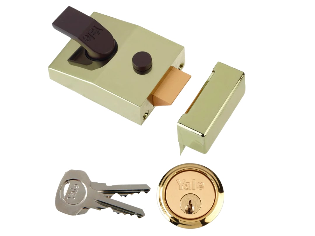 Yale Locks P89 Deadlock Nightlatch 60Mm Backset Brasslux Finish Visi YALP89BLX - Image 8