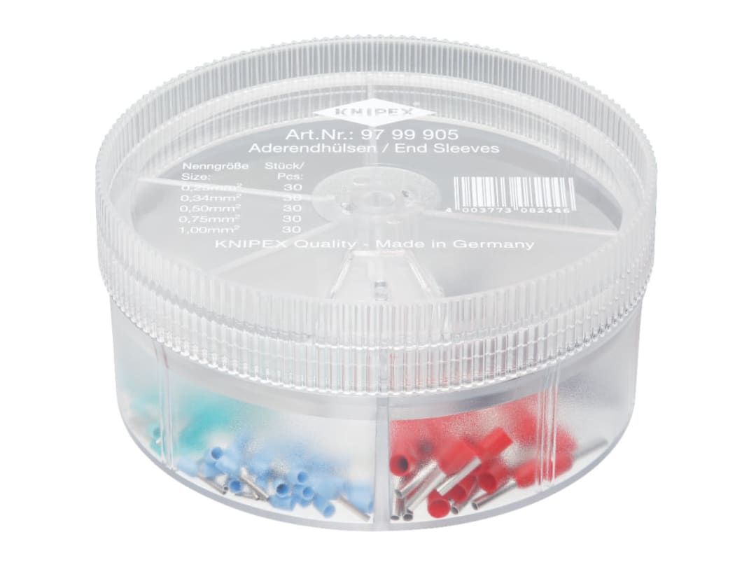 Knipex Insulated Wire Ferrules Assortment Box 150 Piece 97 99 905 - Image 8