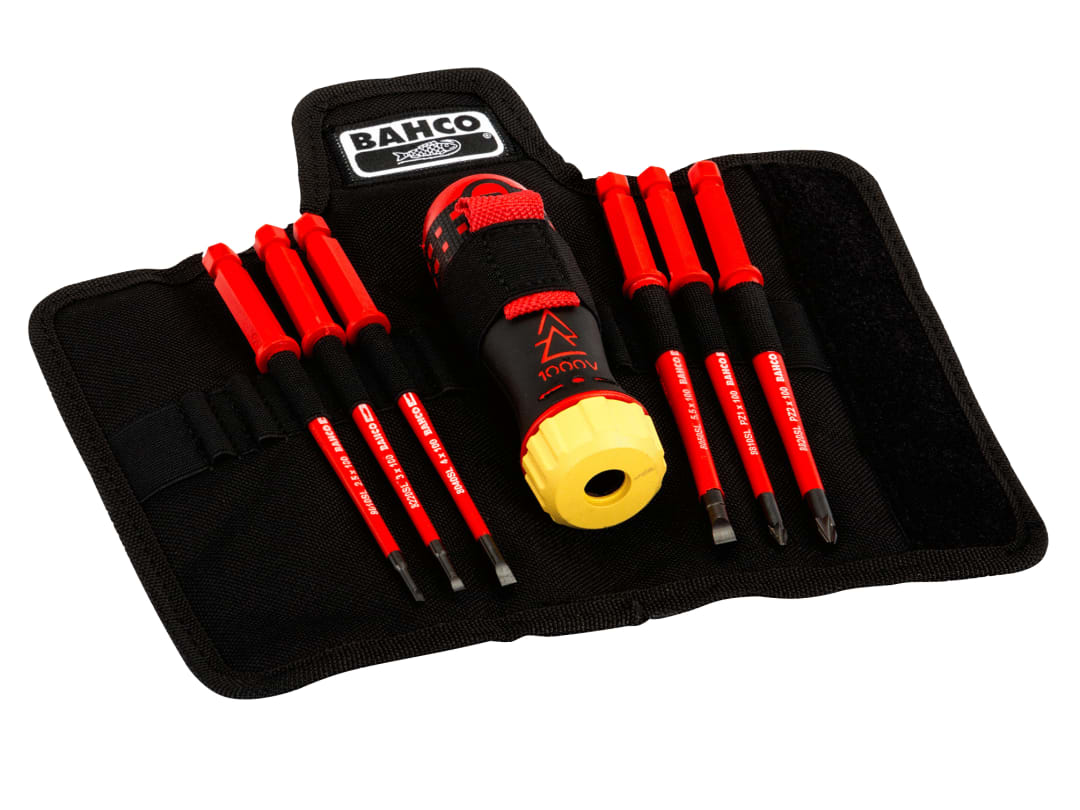 Bahco Insulated Ratcheting Screwdriver Set, 6 Piece - Image 4
