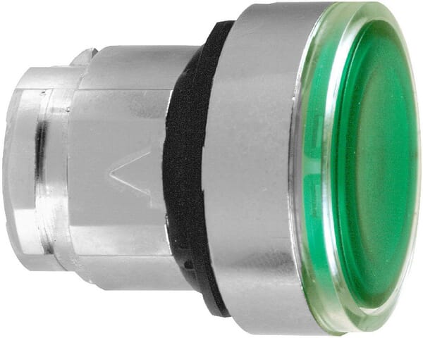Schneider-Electric Signal pushbutton, green, lock ZB4BH033