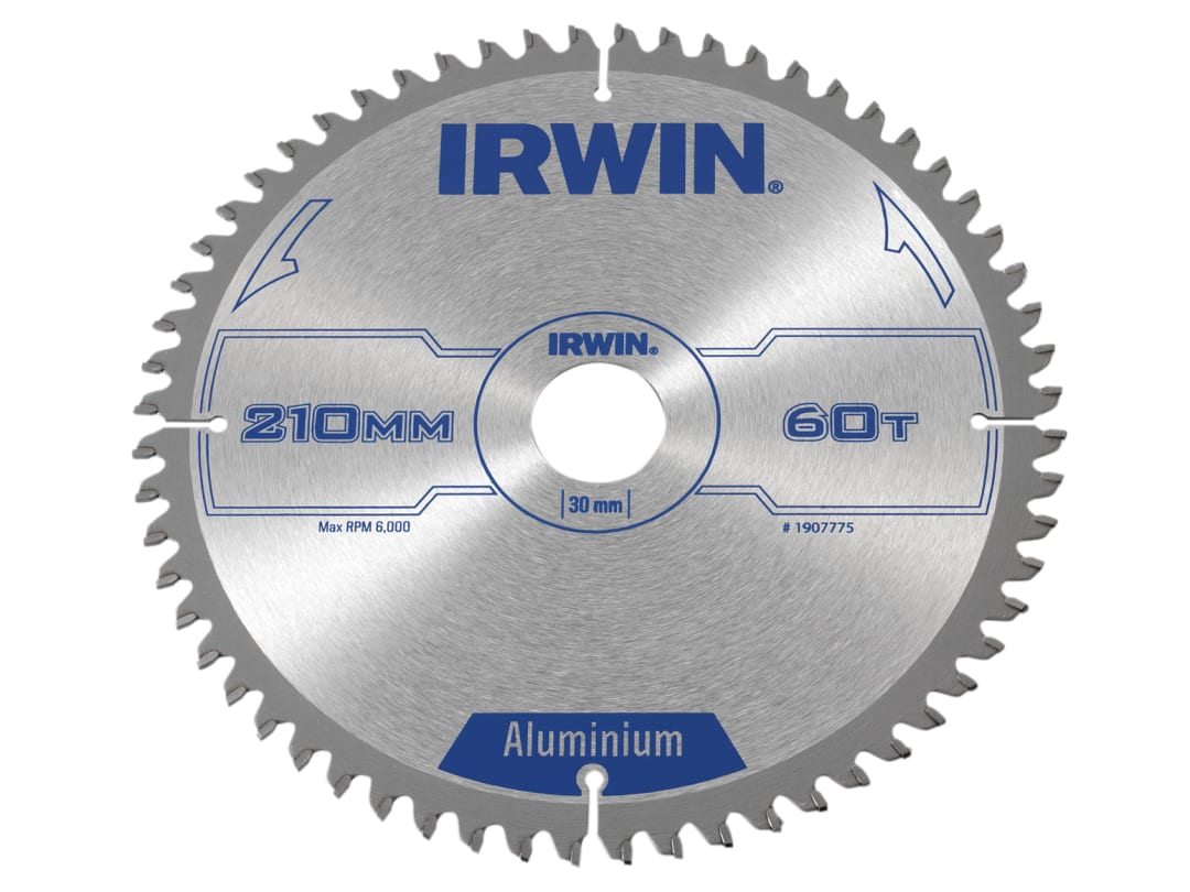IRWIN Professional Aluminium Circular Saw Blade 210 x 30mm x 60T TCG IRW1907775 - Image 7