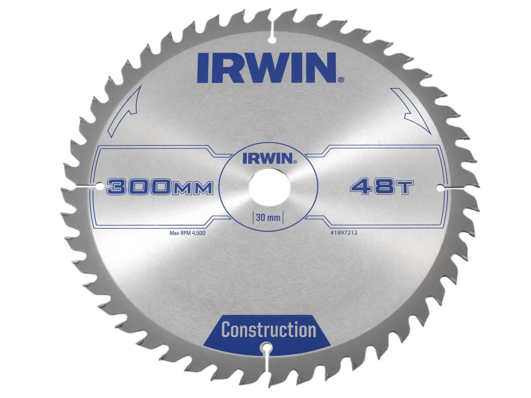 Irwin® 1897212 General Purpose Table & Mitre Saw Blade 300 X 30Mm X 48T Atb - Image 9