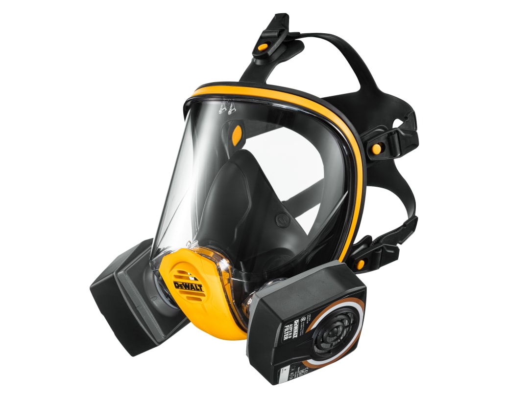 DEWALT A2P3 Full Face Mask Respirator Large DXIR1FFMLA2P3
