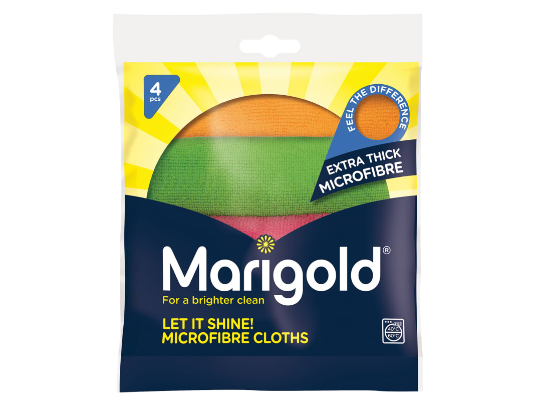 Marigold Microfibre Cloths Shine X4 173706