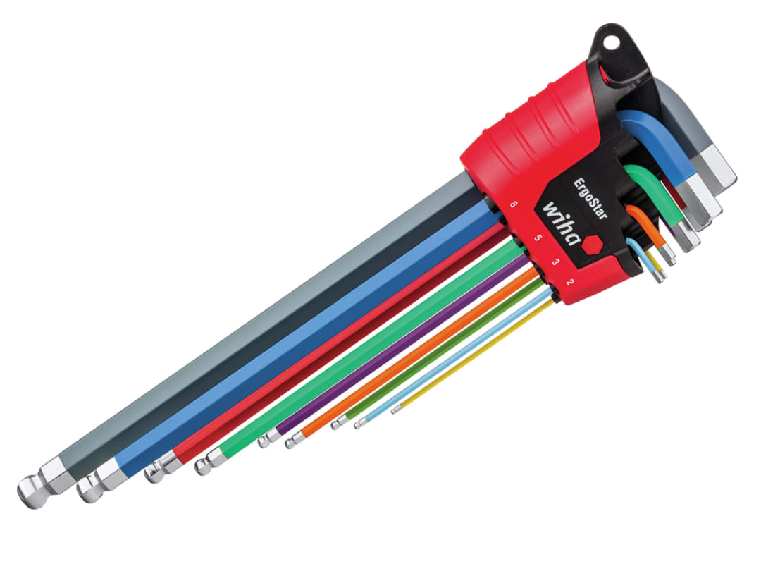 Wiha Light/Dark 9 Piece Ergostar Ball End Hexagon Allen Key Set - Image 7