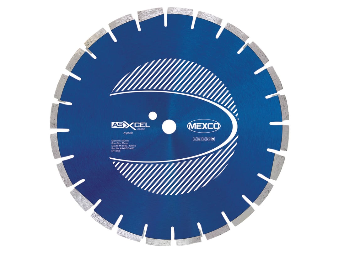 MEXCO Asphalt XCEL Grade Diamond Blade 350 x 20mm ASXCEL35020