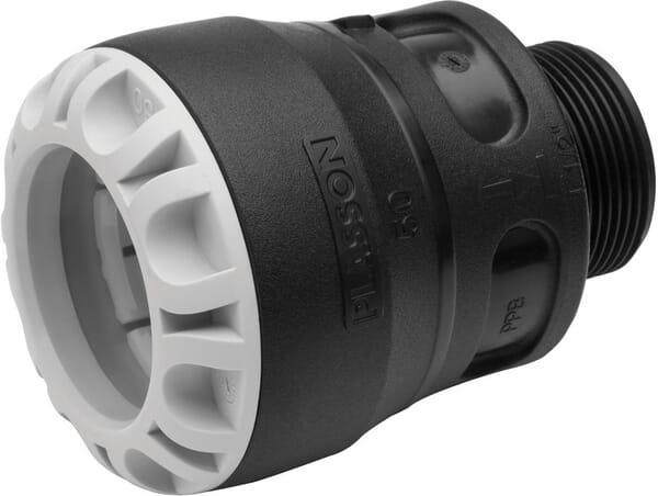 Plasson Pushfit Male Adaptor - 32 x 1"" BSPT Male 1002 (PP1002U0032010) - Image 4