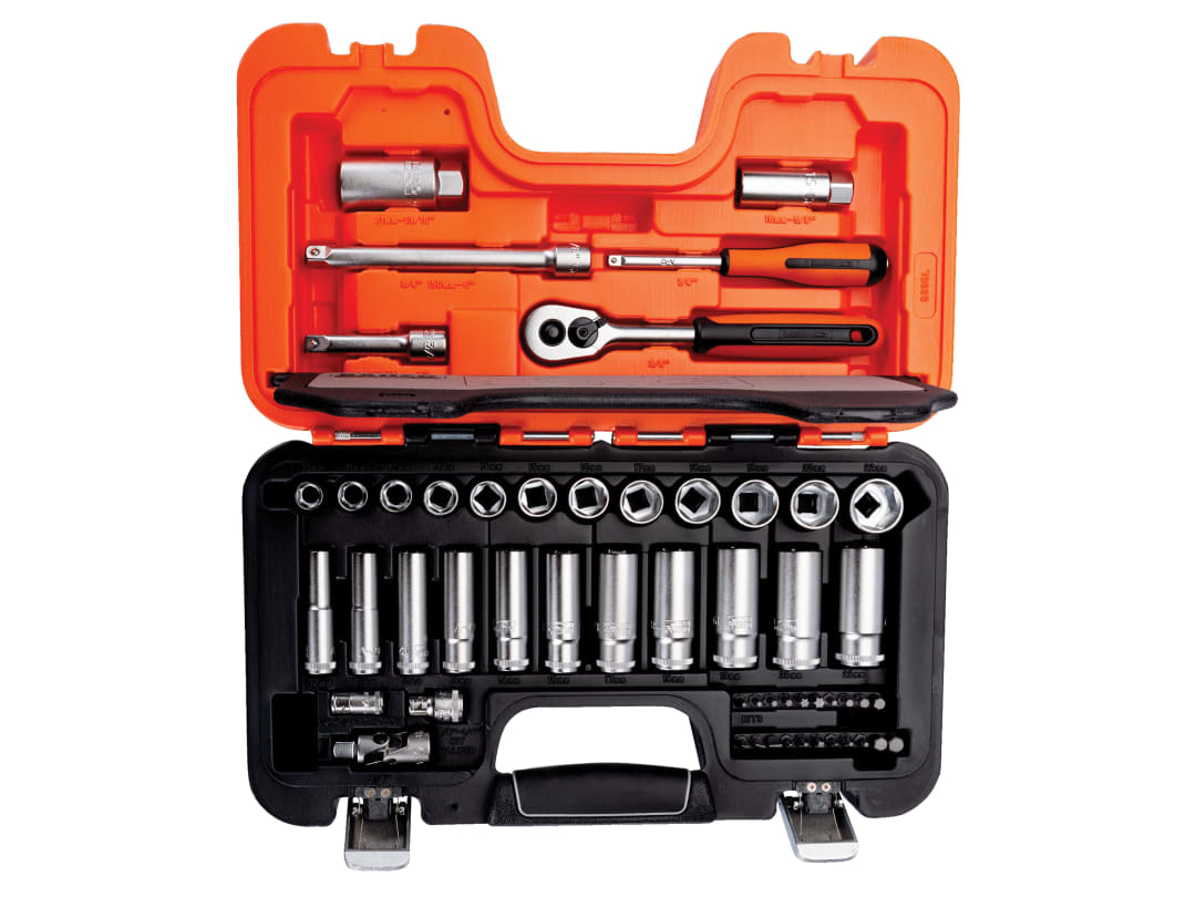Bahco 53 Piece 3/8"" Sq. Socket & 1/4€ Hex Screwdriver Bit Set - Image 13