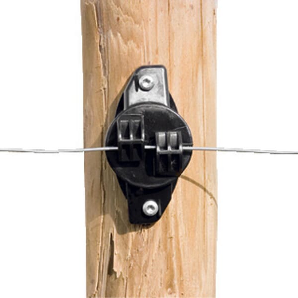 Gallagher Black Insulators For Electric Fence Support W (X175) - Image 2