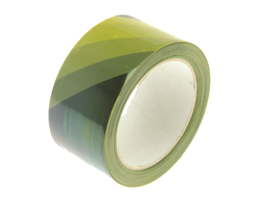 Faithfull Black/Yellow Self-Adhesive Hazard Tape 50Mm X 33M Faitapehazby