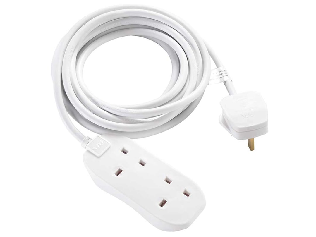 Masterplug White Trailing Extension Lead 2 Gang 13A 5 M Btg5n-Mp - Image 10