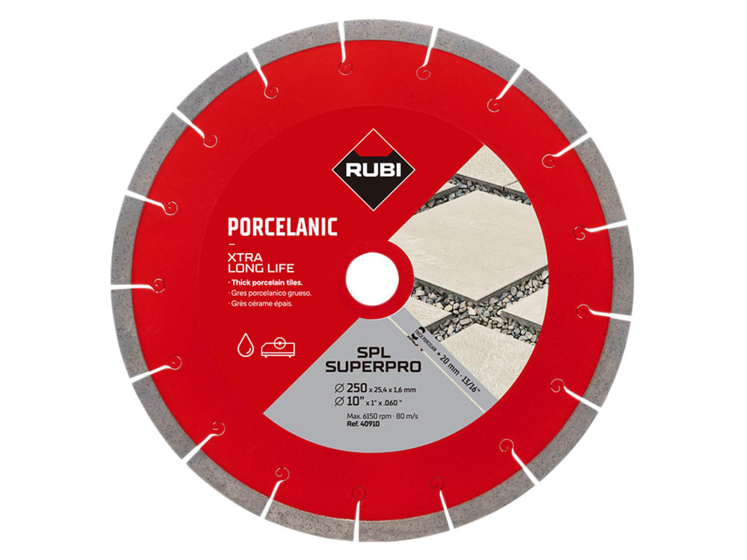 Rubi Tiling Tools Rubi Spl 250 Ext Superpro Diamond Blade 250 Mm 40910