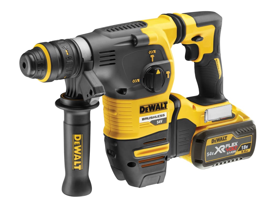 Dewalt Dch334x2-Gb Brushless Q/C Chuck Sds-Plus Hammer 54 Volt 2 X 9.0/3.0Ah Li-Ion - Image 9