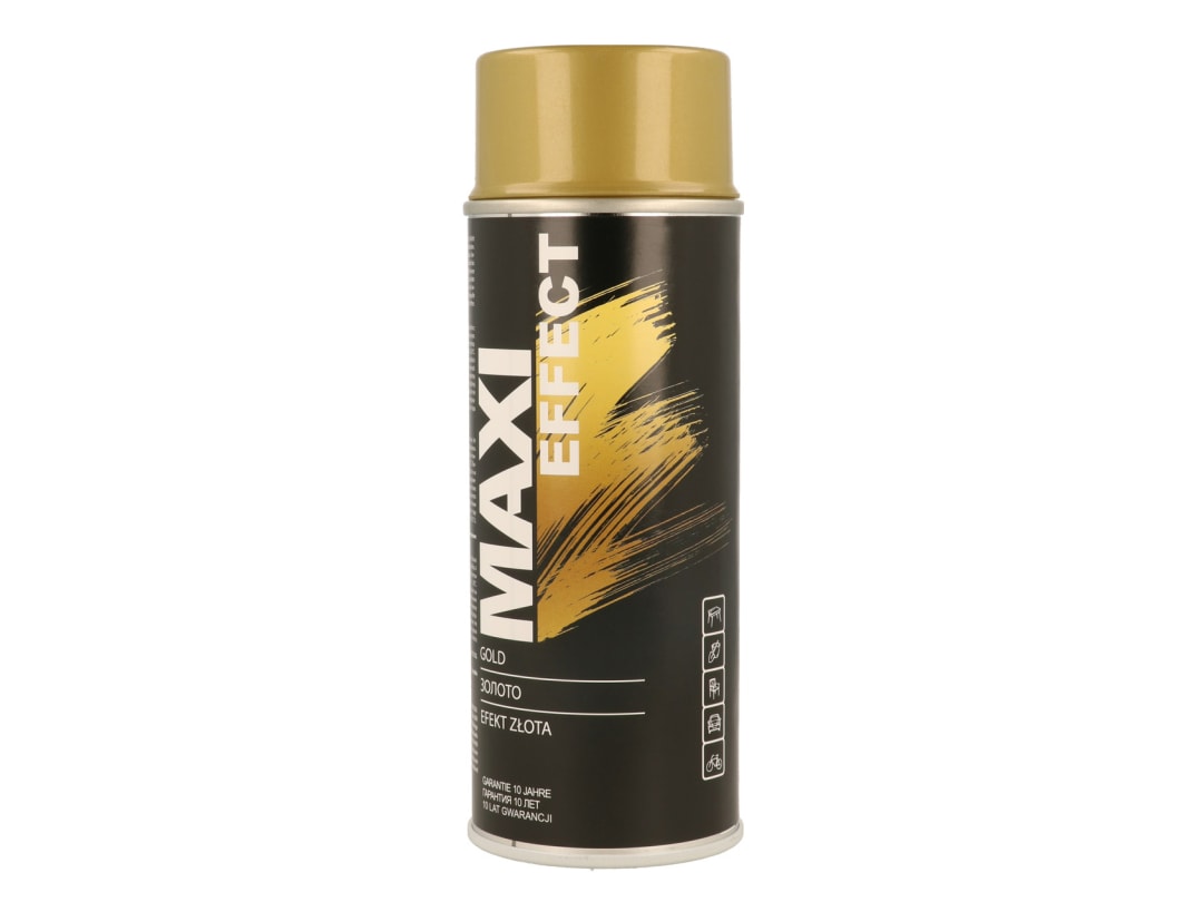 Maxicolor Metallic Effect Gold Spray Paint 400ml Wood Metal Plastic Fast Drying - Image 5