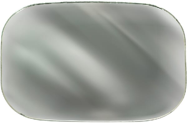 Vapormatic Mirror glass 95x246mm convex VLD1112