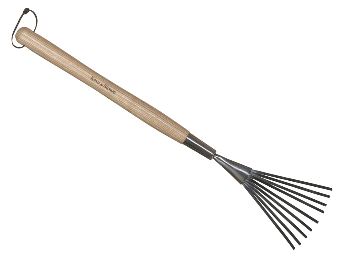 Kent & Stowe Unisex Beige Stainless Steel Hand Border Rake In - Image 7