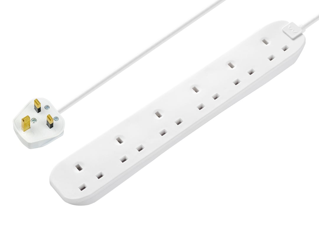 Masterplug Six Socket Extension Lead, 2 Metre Cable, 6-Way Plug - Image 17