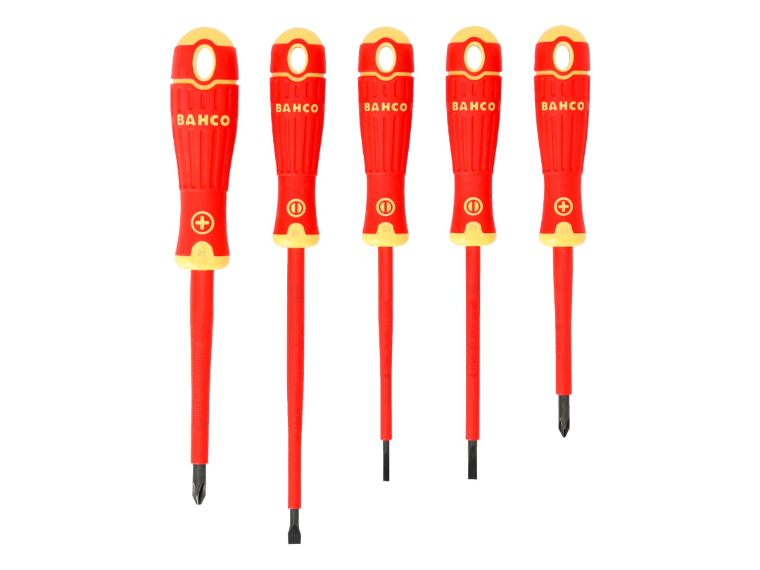 Bahco Fit B220.005 5 Piece VDE Insulated Screwdriver Set Slotted & Phillips - Image 9