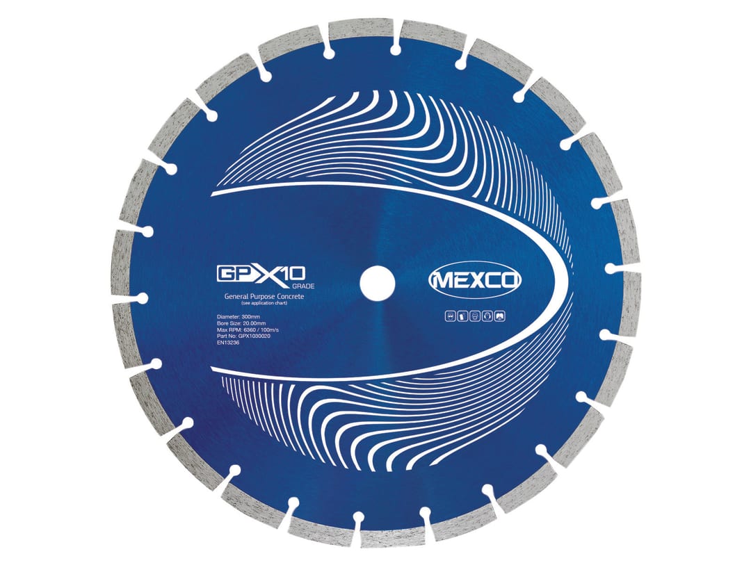 Mexco Gpx1030020 Gpx10 Concrete Diamond Blade 300 X 20Mm - Image 4