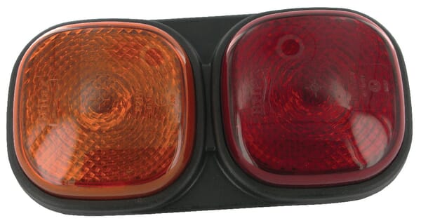 Britax Rear light rectangular, 12/24V, red/amber, bolt on, 223x112x57mm, L1201LB