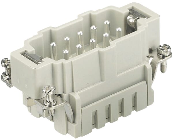 Harting Han 10 ES-M Connector 09330102616 Gray Series Han ES - Image 5