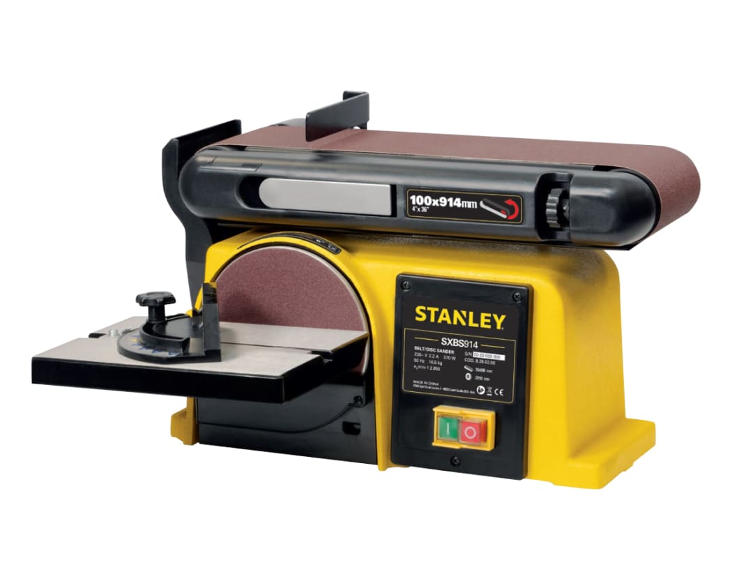 Stanley® Machines Stanley Sxbs914e Belt-Disc Sander 240V 370W Sxbs914e
