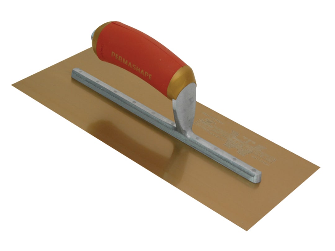 Marshalltown Gold Stainless Steel Pre-Worn Plasterers Trowel - Image 9