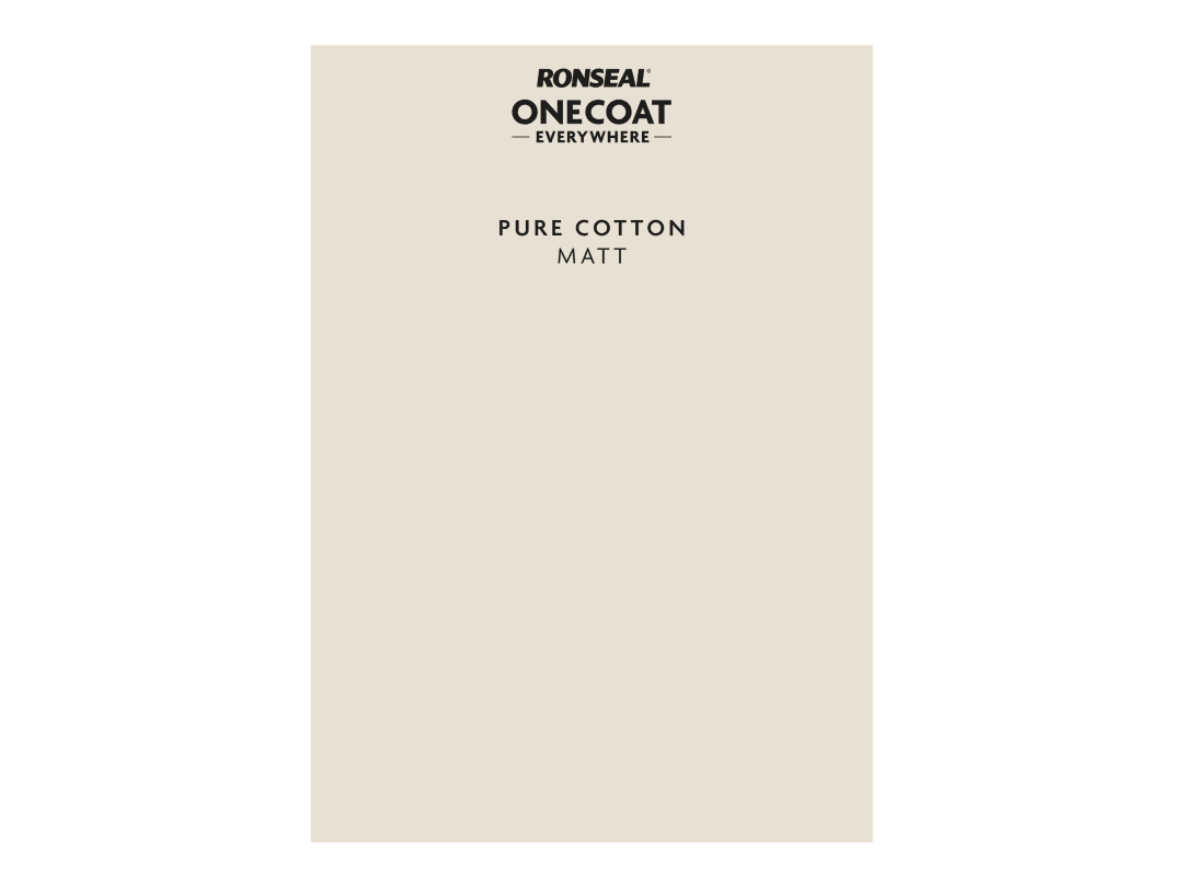 Ronseal Peel & Stick Everywhere Paint Swatch Pure Cotton 21 × 15 Cm Kcb.7415603.22304.00