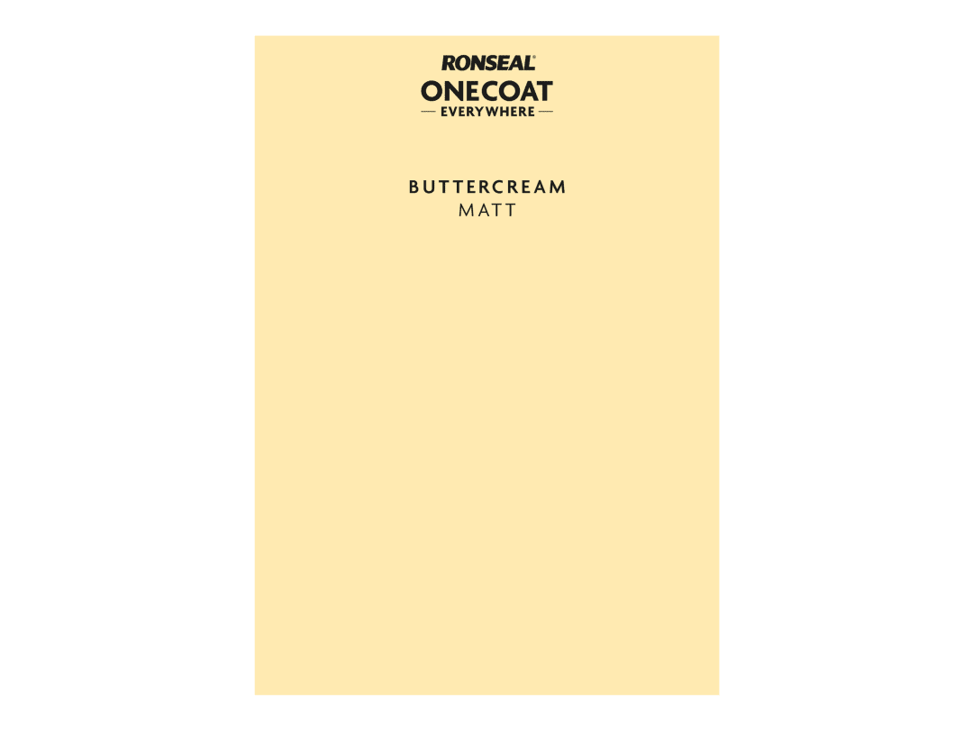 Ronseal Peel & Stick Everywhere Paint Swatch Buttercream Kcb.7415603.41804.00