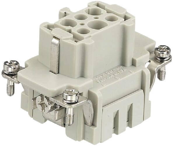 Harting Female Insert 09330062716 Han ES F7 6-Pin 16 A Gr. 6 B - Image 3