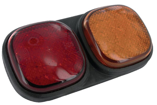 Britax Rear light LH LED, rectangular, 12V, red/orange, bolt on, 223x112x57mm, L1201L12V