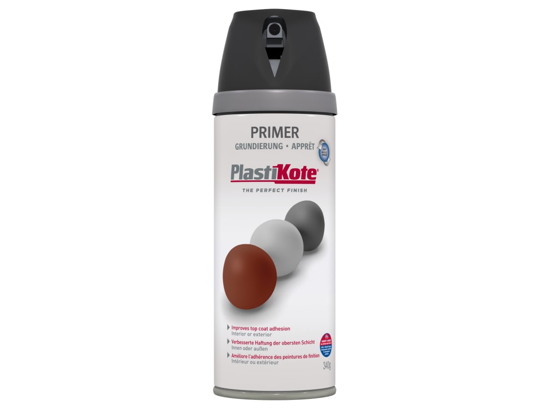 PlastiKote Twist & Spray Primer Black 400ml PKT25001 - Image 5