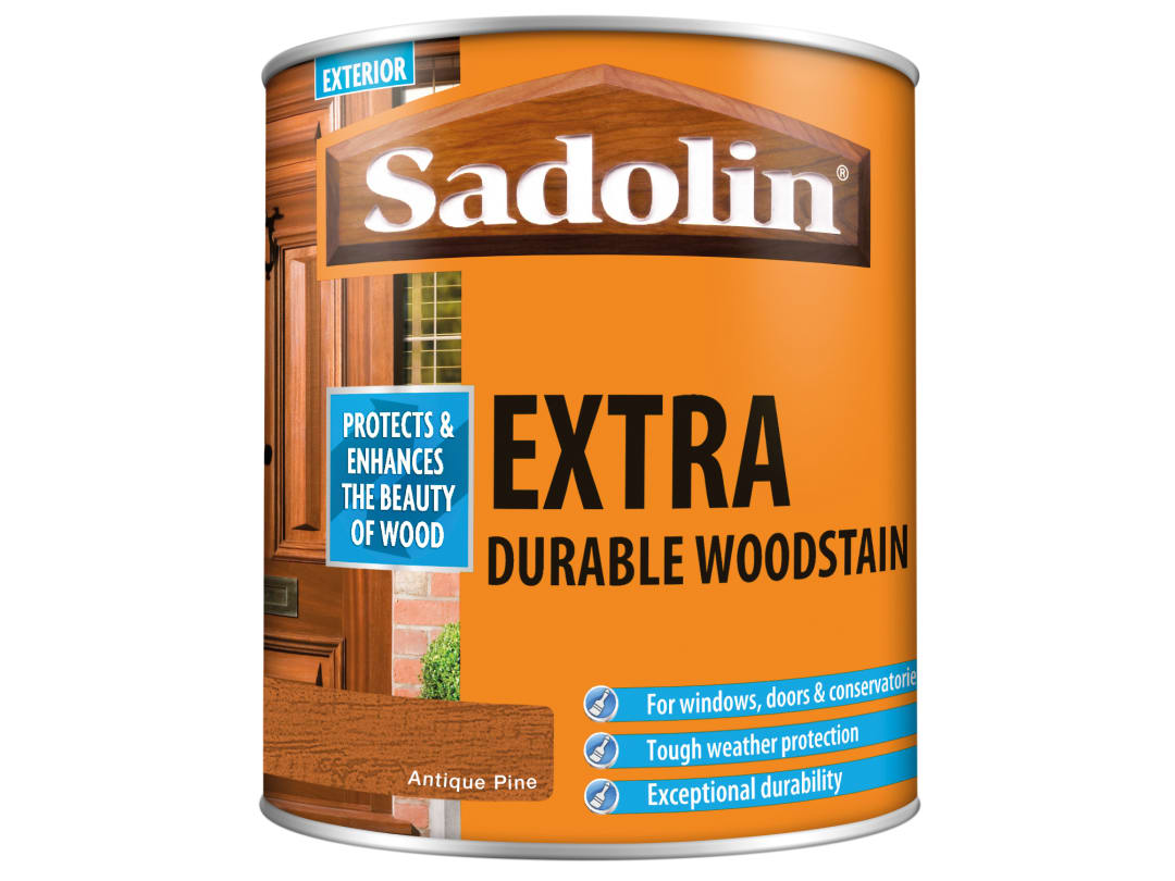 Sadolin Extra Durable Woodstain 1Ltr - Antique Pine - Image 10