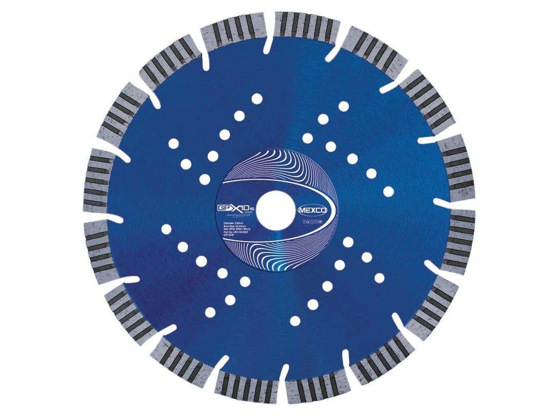 MEXCO GPX1523022 GPX10-15 Concrete Diamond Blade 230 x 22mm - Image 3