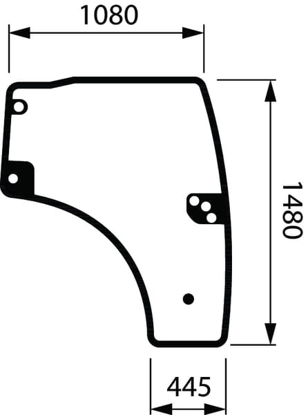 SDF Door Glass Complete 001619520