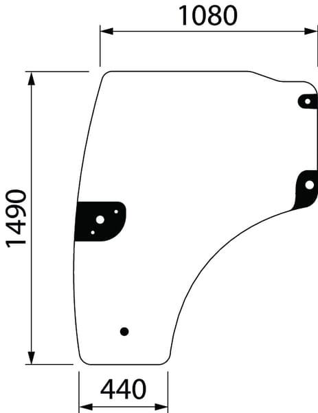 SDF Door Glass Complete 001619550