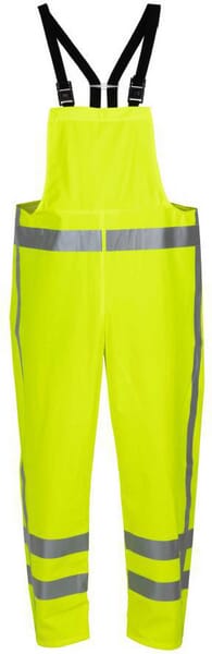 Hydrowear Yellow Rain Dungarees Waterproof, Size Xl, Hi-Vis, Hydrosoft, By 014053Fyxl