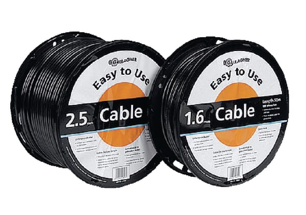 Gallagher Cable 2.5 Mm/100 M Earth/Supply 021611Gal