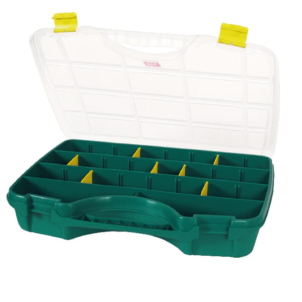 Tayg Green Assortment Box 350X460x81mm, 21L Capacity, Polypropylene, 26 Compartments, 24-26 By 024009Tay