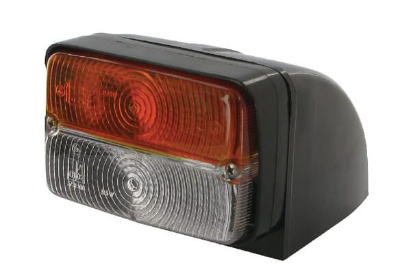 Cobo Light/Amber Direction And Position Halogen, Front, Rectangular, 12V, Amber/Transparent, Bolt On, 120X154mm, 03106000Gr