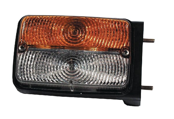 Cobo Light/Amber Direction And Position Rh Halogen, Front, Rectangular, 12V, Amber/Transparent, Bolt On, 128X57x80mm, 03213000