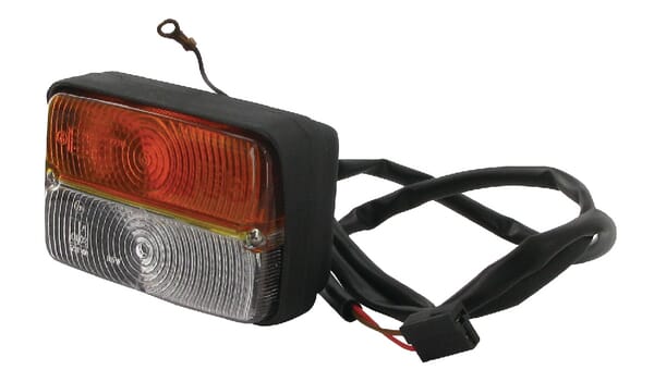 Cobo Light/Amber Direction And Position Halogen, Front, Rectangular, 12V, Amber/Transparent, Bolt On, 03235000