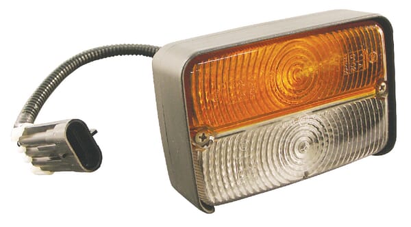 Cobo Light/Amber Direction And Position Halogen, Front, Rectangular, 12V, Amber/Transparent, Bolt On, 120Xcobo 03275000