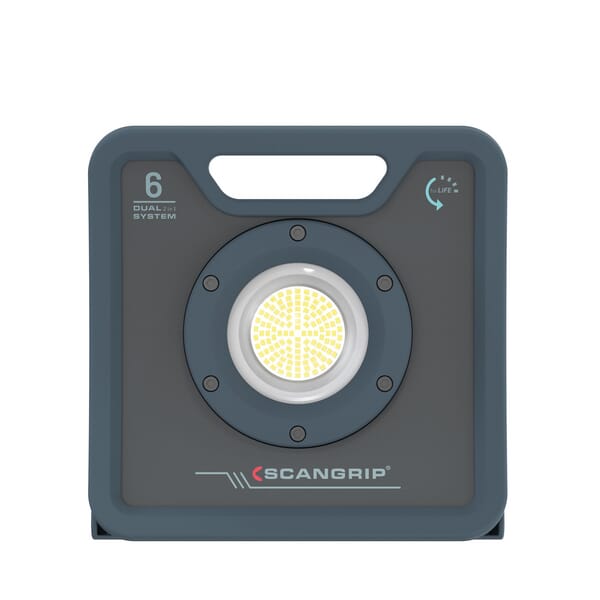 Durable 6000 lumen rechargeable LED work light