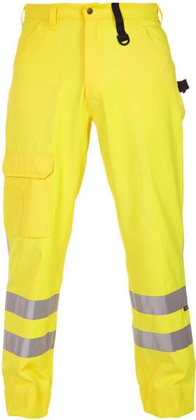 Hydrowear Yellow Trousers 38-42", Hi-Vis, Beaverline 044458Fy56