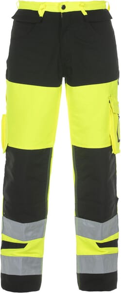 Hydrowear Yellow/Black Trousers 41-45", Hi-Vis, Trendy High Visible Line 044474Yb58