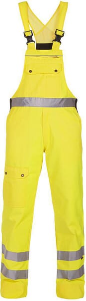 Hydrowear Yellow Dungarees, Size L, Hi-Vis, Beaverline, By 048465Fy52