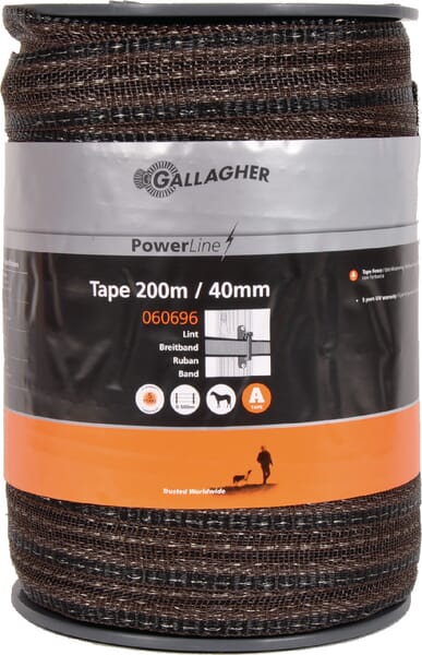 Gallagher Tape Powerline 40Mm 200M Terra 060696Gal